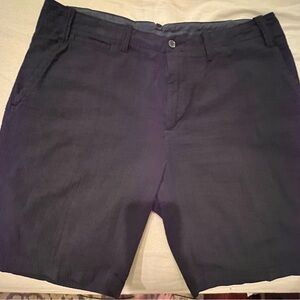 Polo Ralph Lauren Shorts Mens 35 9” Inseam Navy Seersucker Straight Stretch EUC